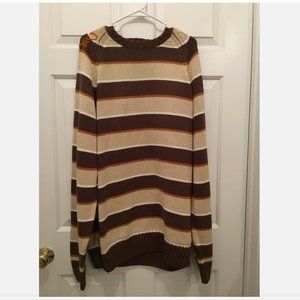 NWT K1X Men's Down with the King Nation of Hoop Brown White Crewneck Sweater 4XL